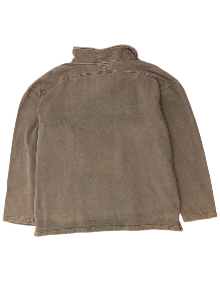 WEIRD FISH Hanorac cu fermoar pentru bărbați, XL, bumbac gri