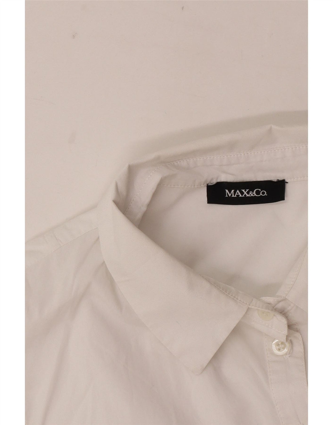 Bluză cămașă fără mâneci pentru femei Max & Co. UK 12 Medium White