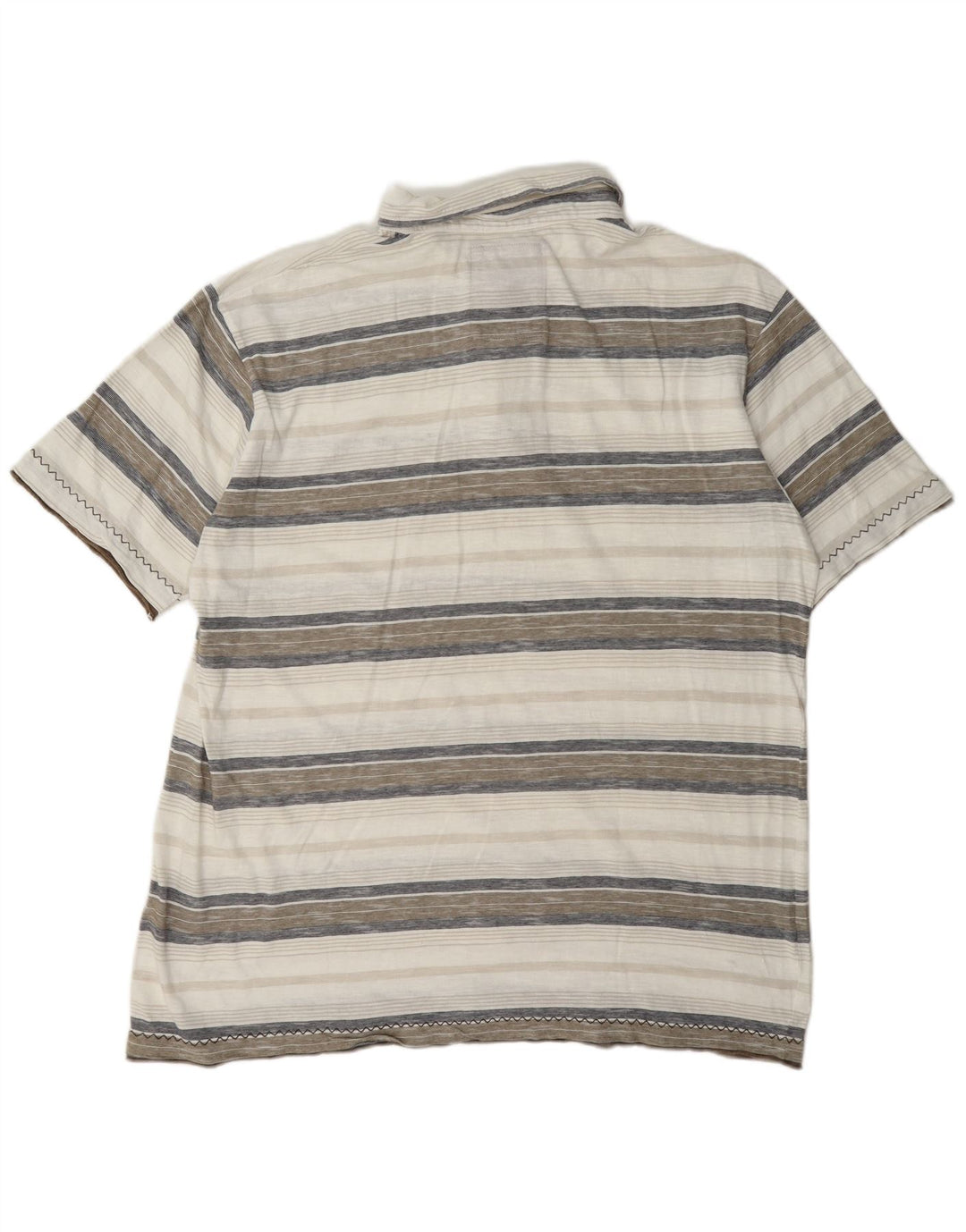Tricou polo pentru bărbați Weird Fish XL, bumbac cu dungi multicolore
