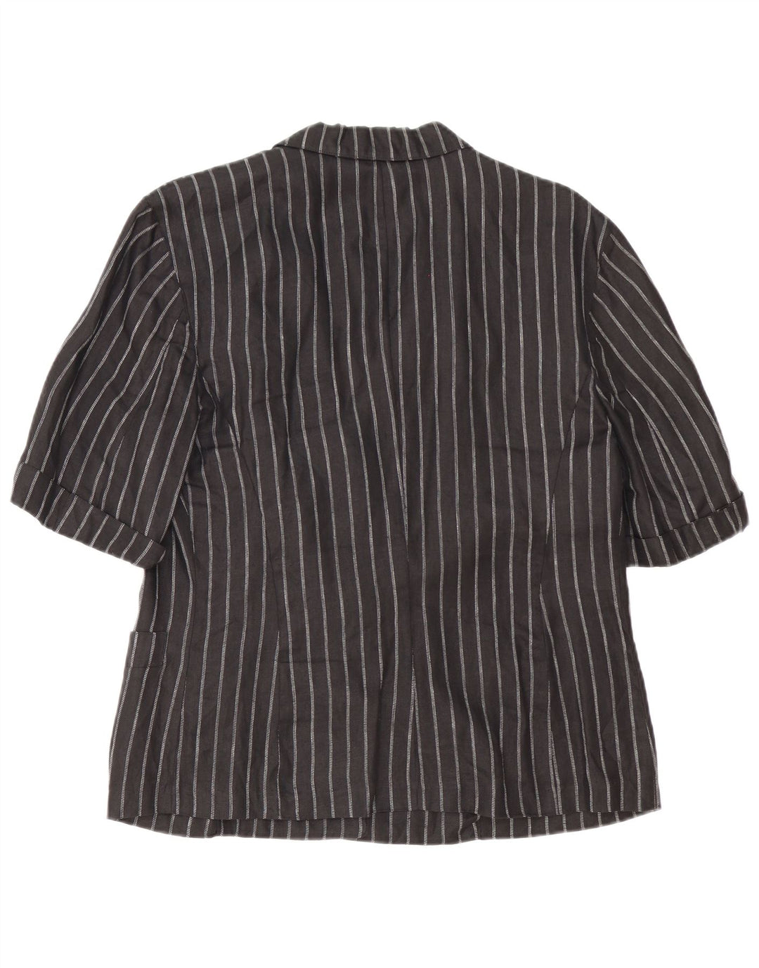Sacou blazer pentru femei Max Mara cu 2 nasturi UK 14 Medium Black Pinstripe