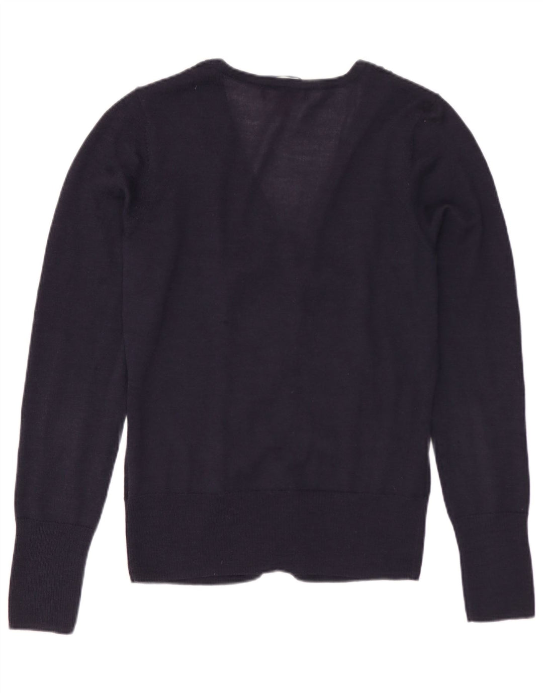 Pulover cardigan pentru femei Monsoon UK 12 Mediu Lână merino bleumarin