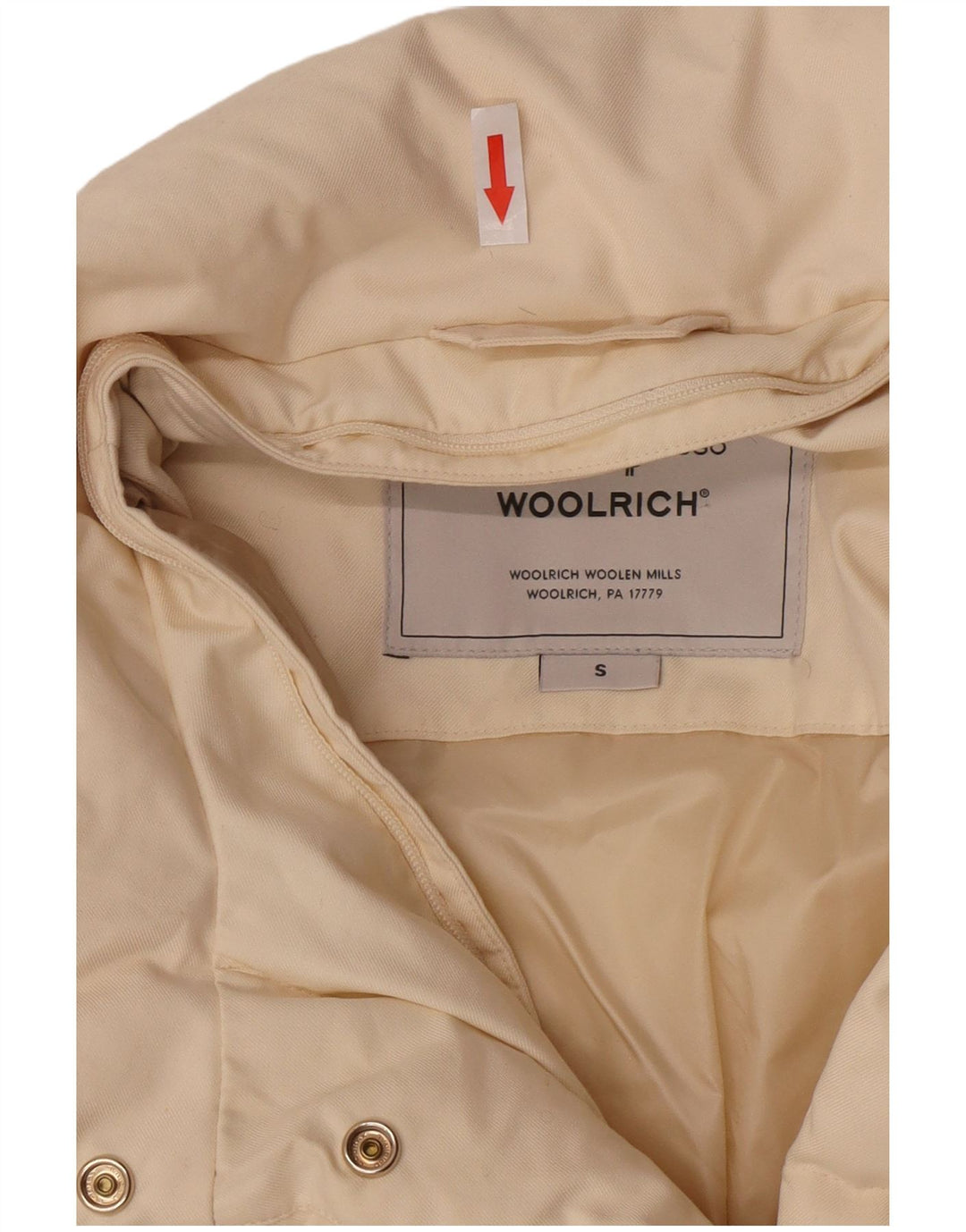 Jachetă căptușită pentru femei Woolrich UK 10, poliester alb închis
