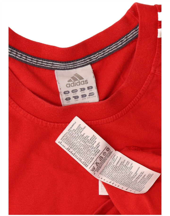 Tricou pentru bărbați Adidas Top 2XL bumbac roșu