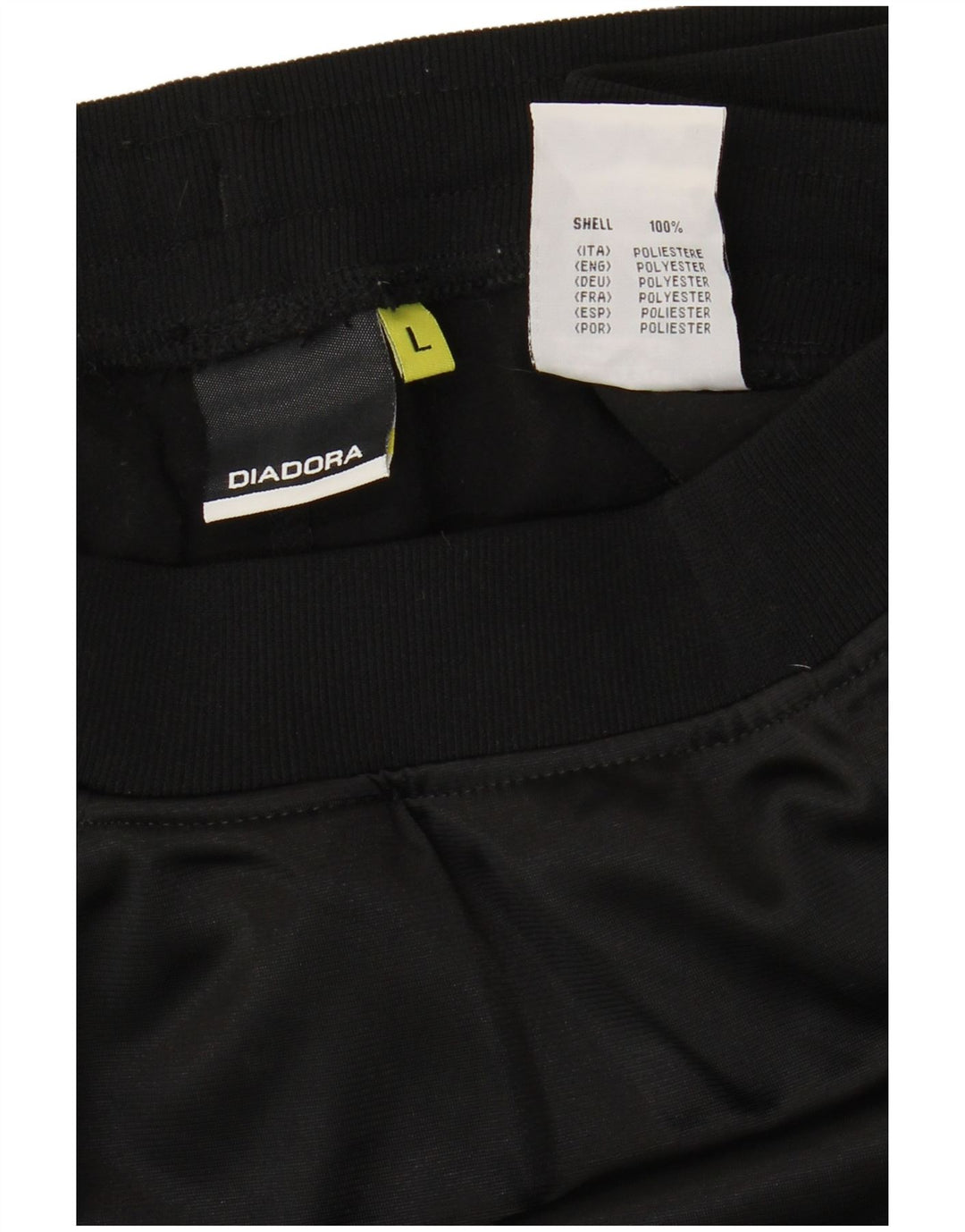 Pantaloni de trening Diadora pentru femei UK 16, mari, negru, poliester