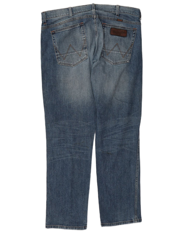 Blugi drepte Wrangler pentru bărbați Greensboro W36 L30 bumbac albastru