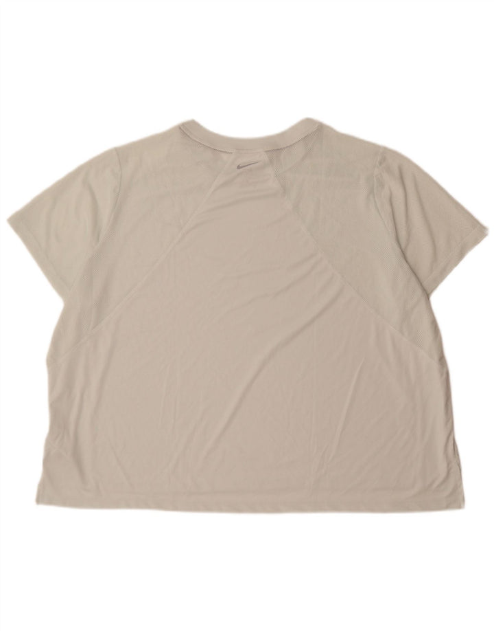 Tricou Nike Dri Fit pentru bărbați Top 3XL Poliester alb