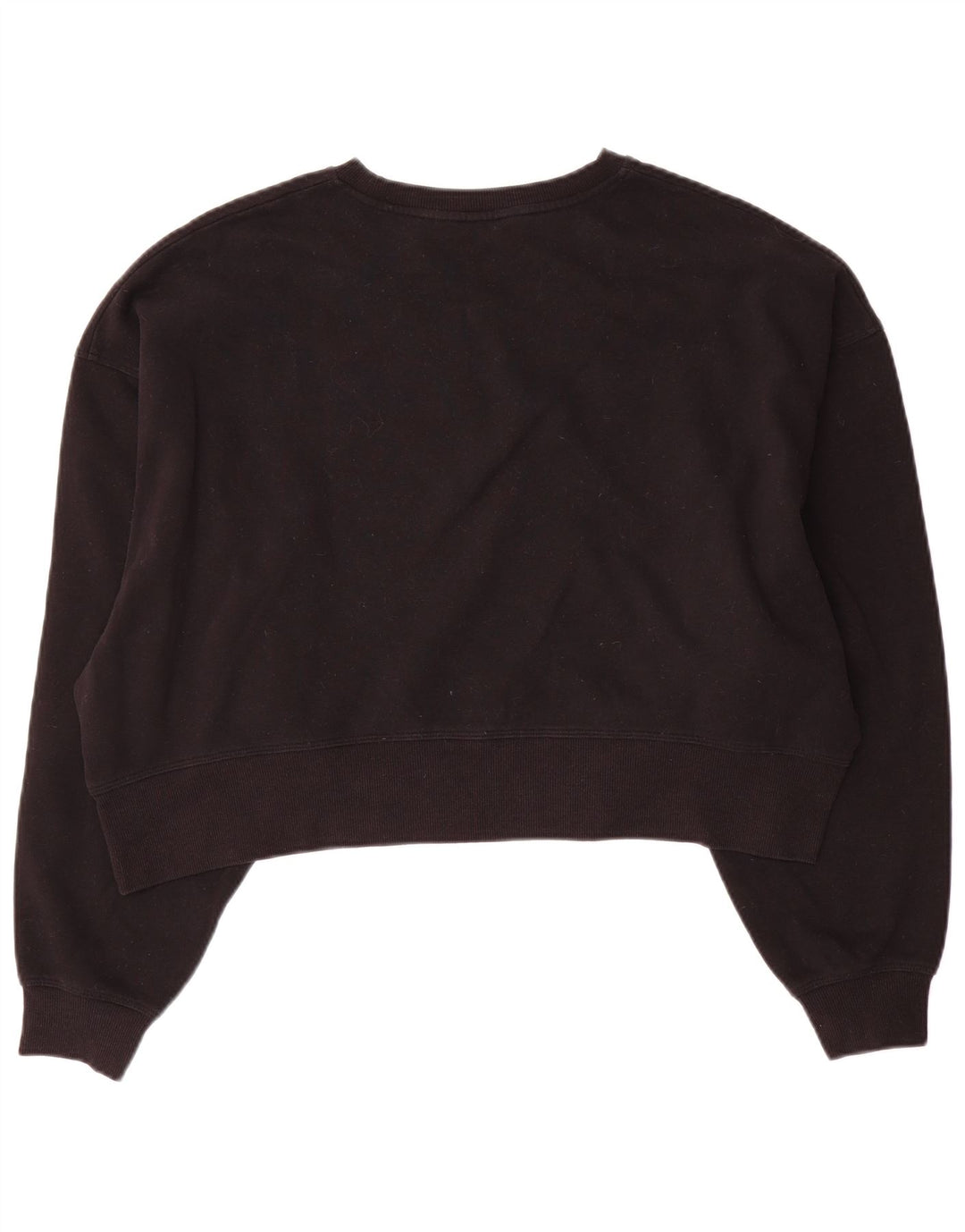 Dkny Pulover oversize Crop pentru femei UK 10 Bumbac negru mic
