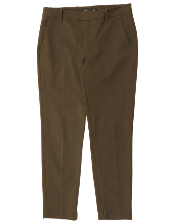 Pantaloni chino conici pentru femei Zara Mediu L28 L28 Kaki