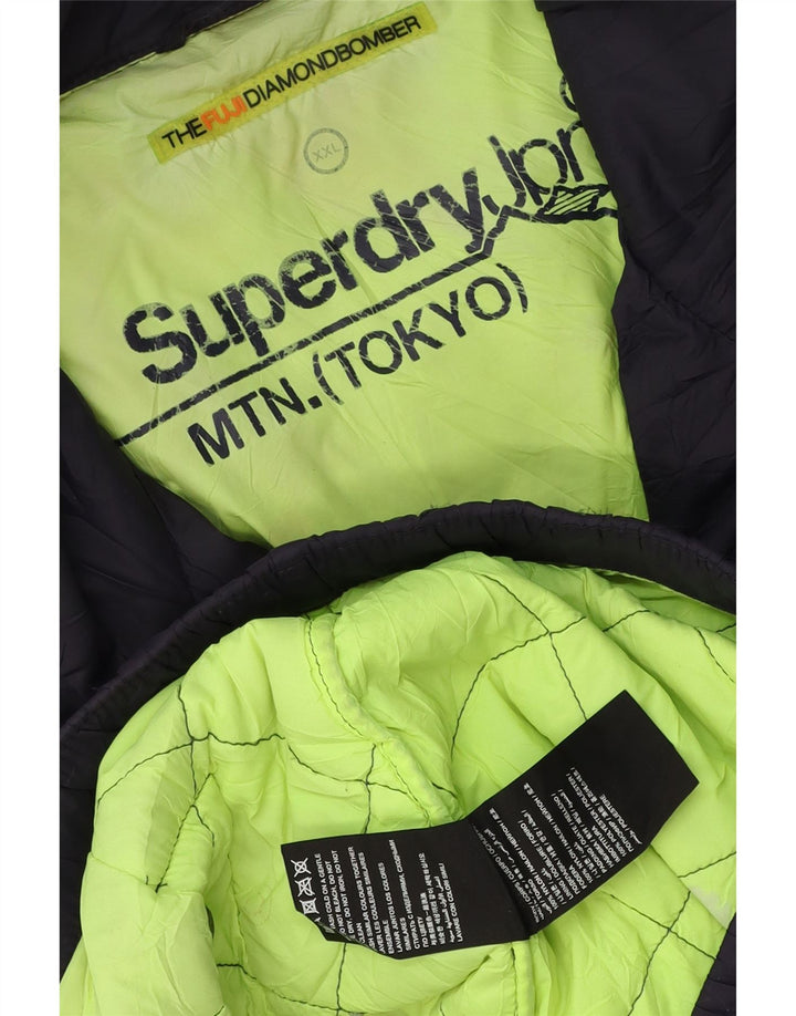 Jachetă căptușită pentru bărbați Superdry UK 44 2XL Bleumarin Poliester