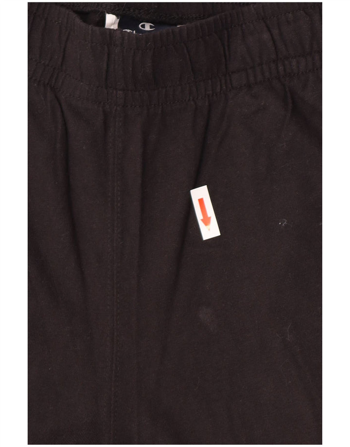 Pantaloni de trening pentru bărbați Champion Pantaloni de jogging Bumbac mediu negru