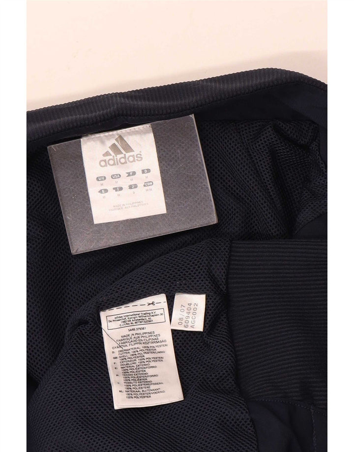 Jachetă de top pentru trening cu grafică Adidas pentru bărbați, albastru marin mediu, color block