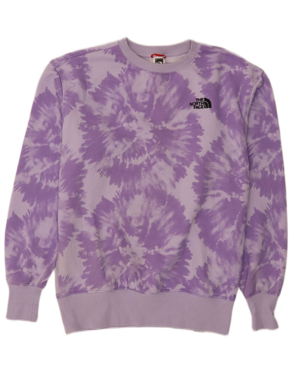 Pulover de hanorac The North Face pentru femei, cu tăiere lentă, UK 18 XL, violet Tie Dye