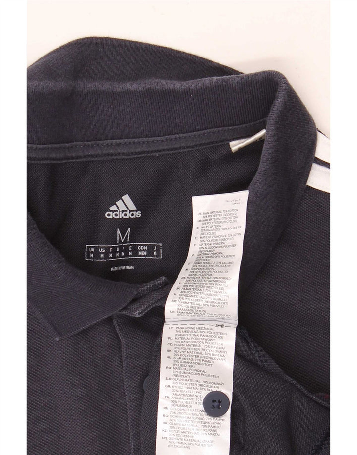 Tricou polo Adidas pentru bărbați, bumbac mediu albastru bleumarin