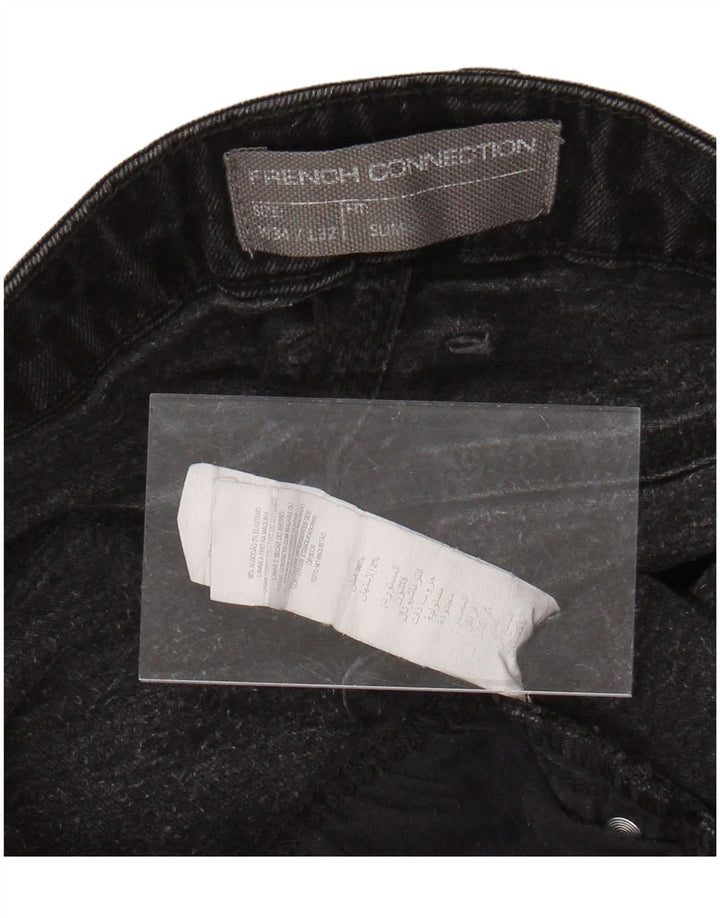 FRENCH CONNECTION Blugi slim pentru bărbați W34 L29 bumbac negru