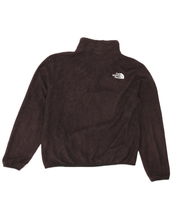 Pulover pentru femei The North Face, supradimensionat, cu fermoar și gât, din lână UK 10, negru