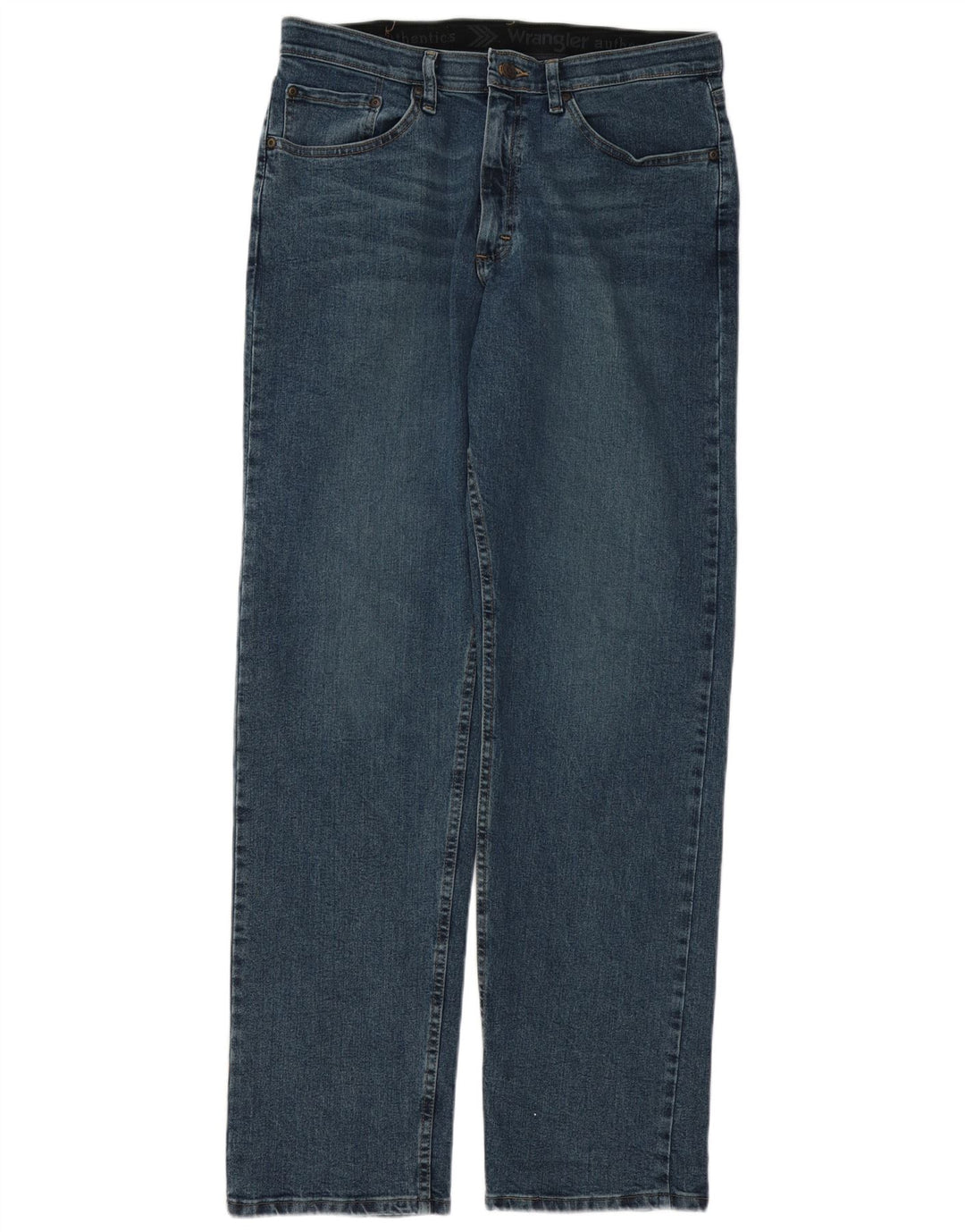 Blugi drepti pentru bărbați Wrangler W32 L34 Bumbac albastru