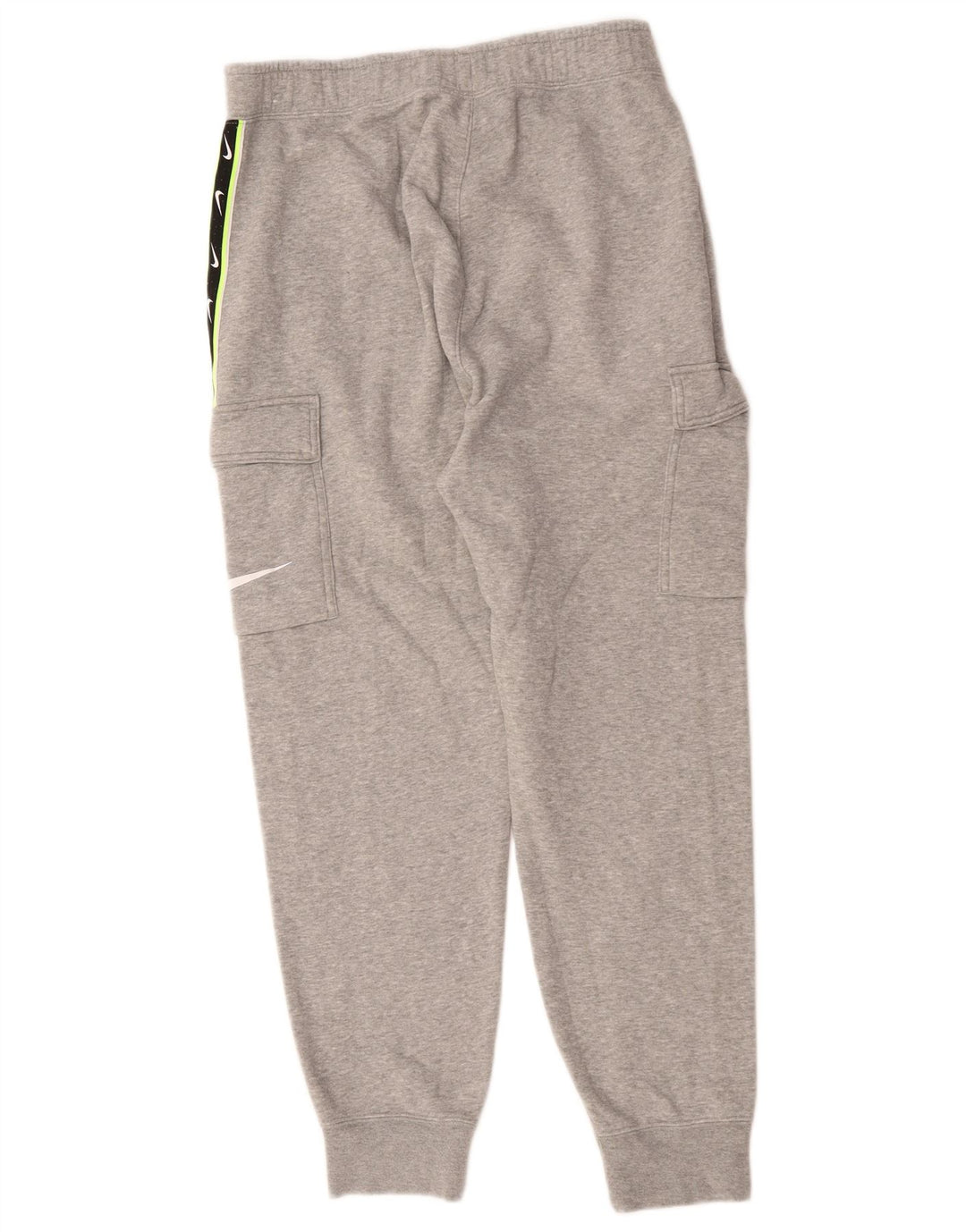 Pantaloni de trening cargo grafic NIKE pentru bărbați, bumbac color bloc, gri mediu