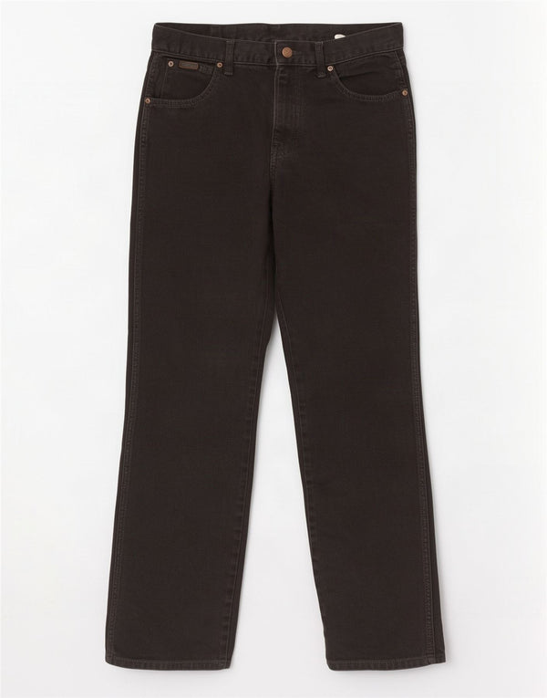Blugi drepte pentru bărbați Wrangler Texas W32 L32 bumbac negru