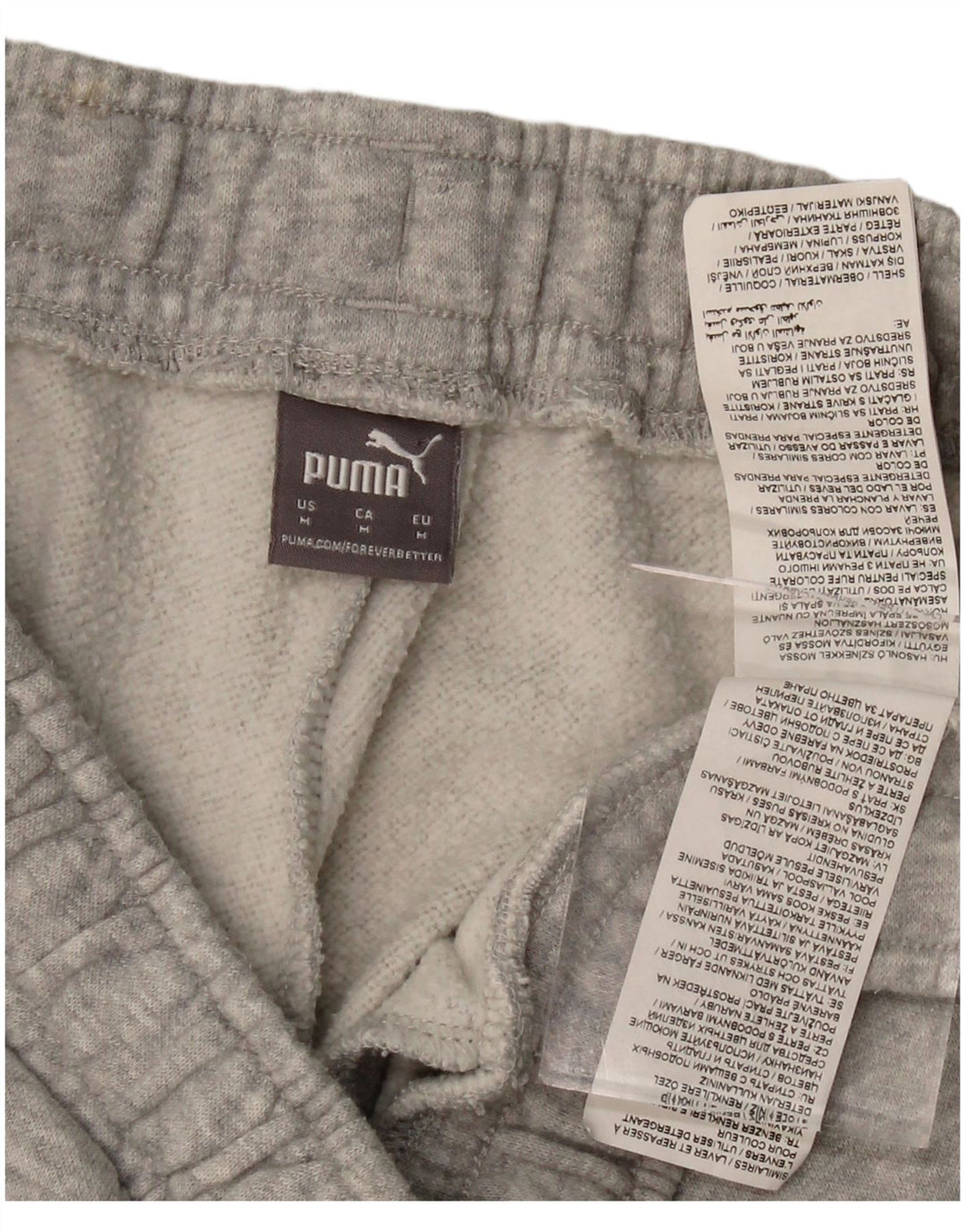 PUMA Womens Tracksuit Trousers Joggers UK 14 Medium  Grey Colourblock