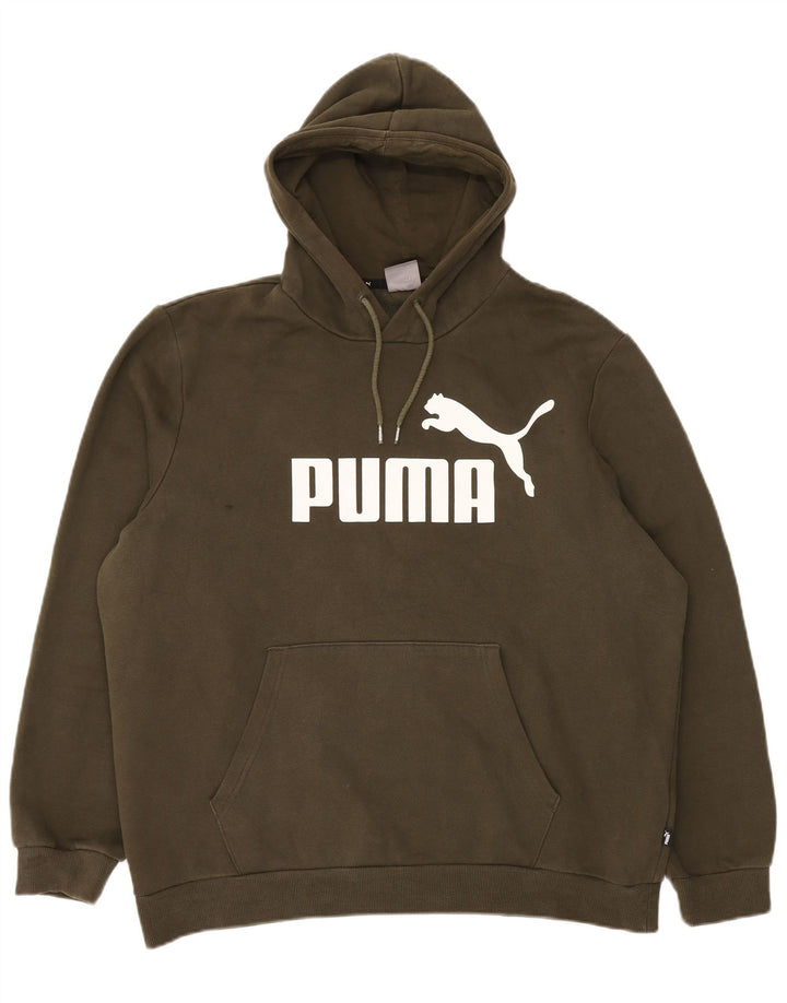 Puma Graphic Hoodie Jumper XL Kaki Bumbac pentru bărbați