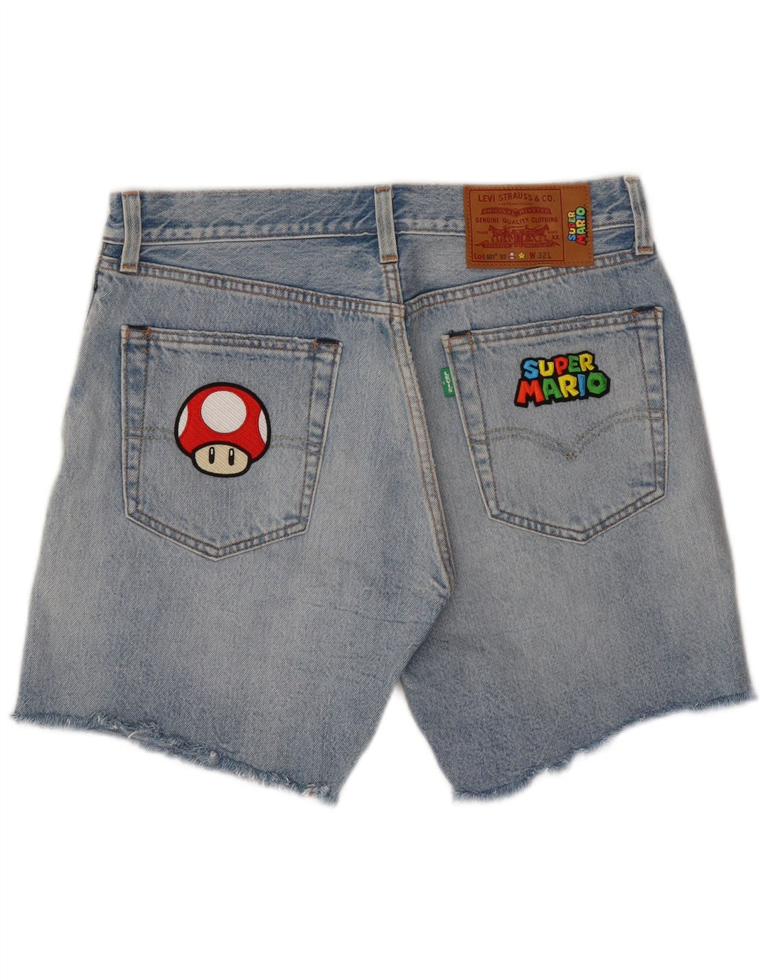 Pantaloni scurți Levi's 501 Denim W32 Medium Blue Bumbac