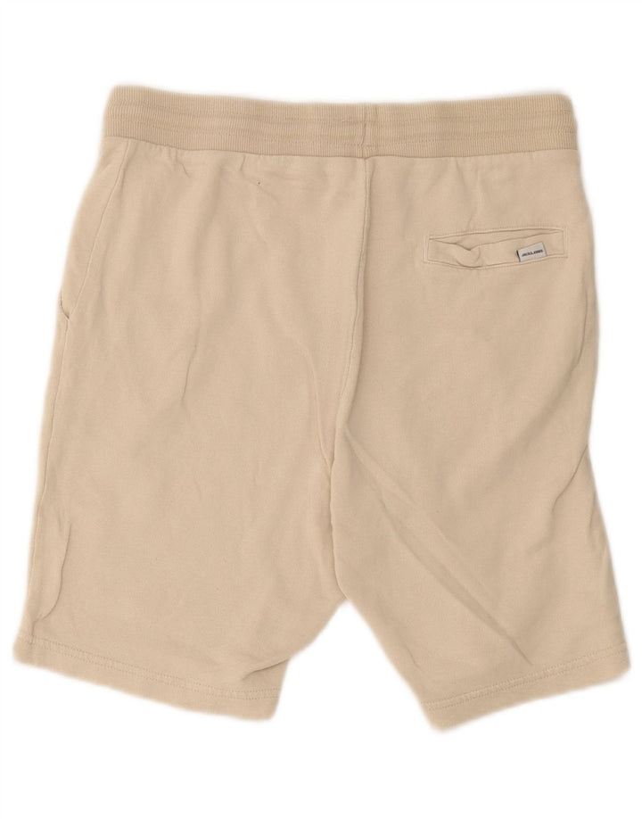 Pantaloni scurti sport Jack & Jones pentru bărbați, bumbac, bej mic