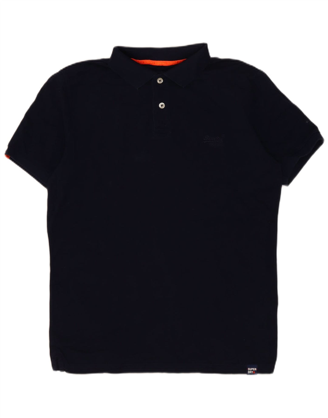 Tricou polo pentru bărbați Superdry, bumbac, albastru bleumarin