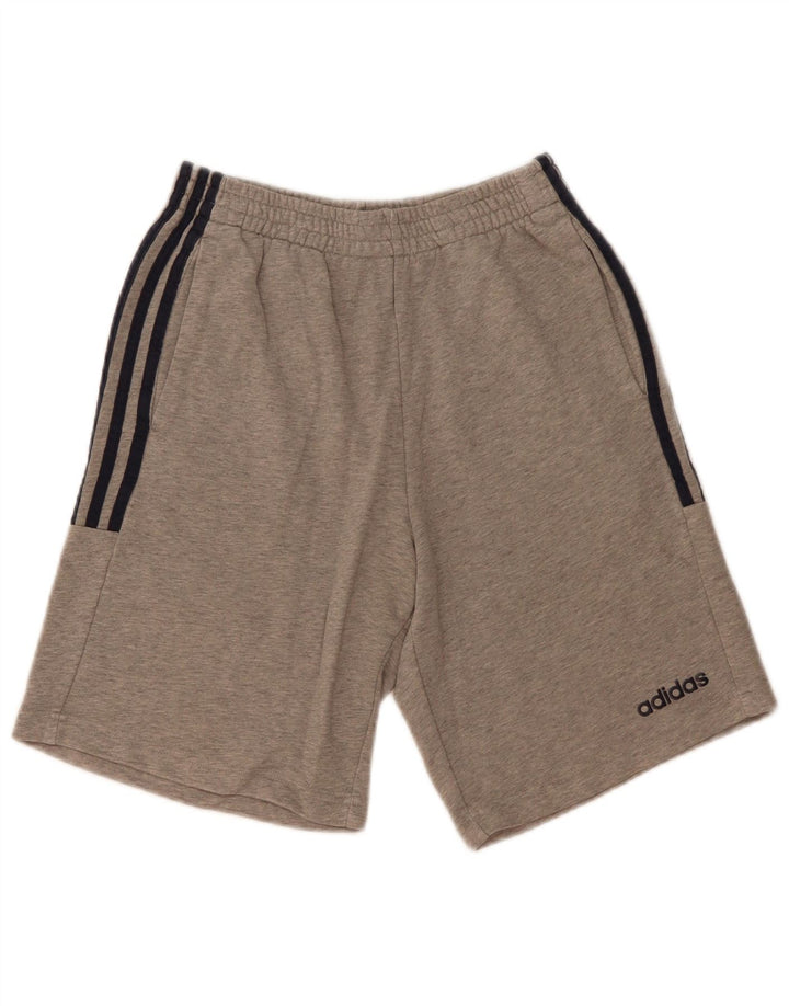 Pantaloni scurți sport adidas pentru bărbați, bumbac, gri mic