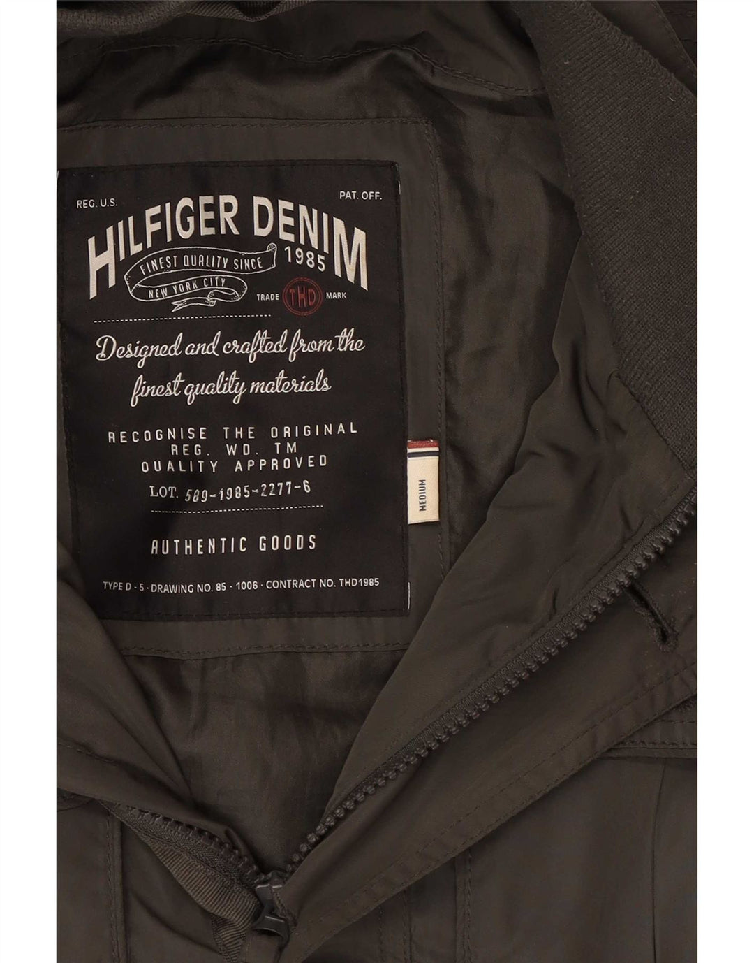 Jachetă militară Tommy Hilfiger pentru bărbați UK 38 Medium Kaki Poliester