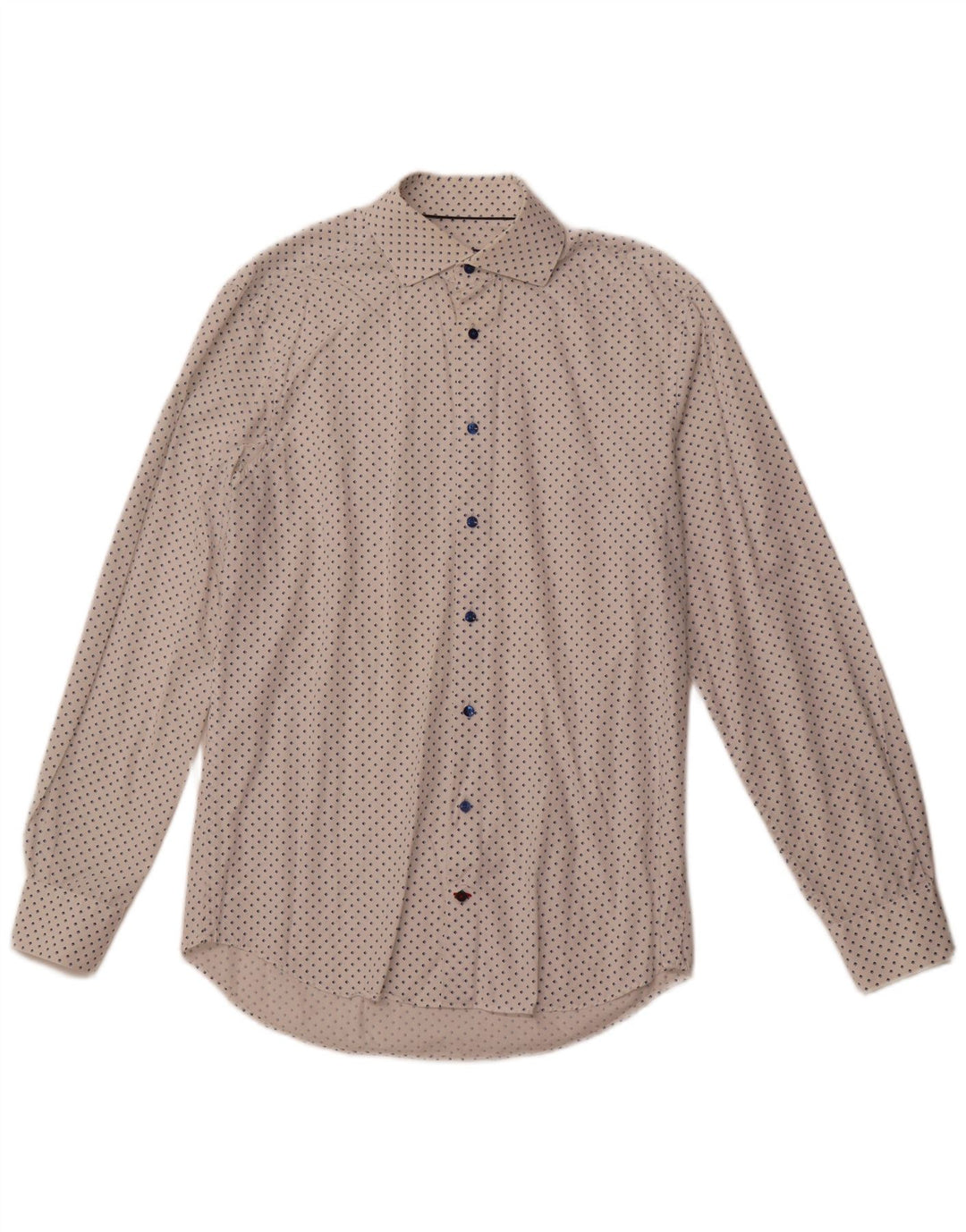 Cămașă croită pentru bărbați TOMMY HILFIGER Mărimea 39 15 1/2 Mediu Alb Geometric