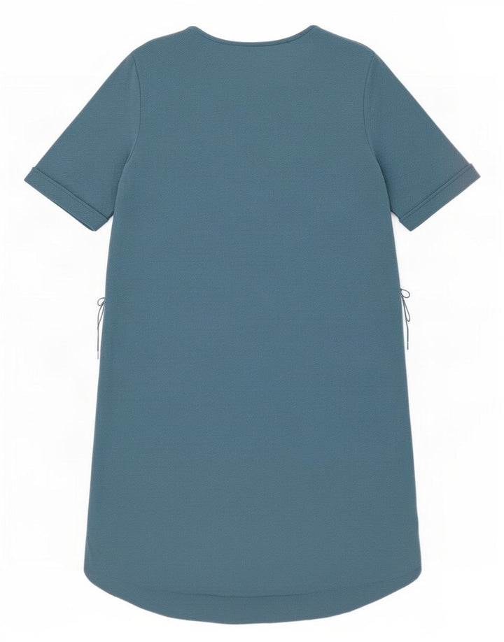 Rochie cu mâneci scurte pentru femei Zara UK 14 Poliester albastru mediu