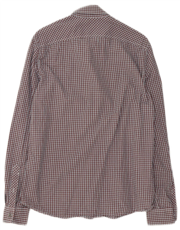 Cămașă Timberland Slim Fit pentru bărbați, roșu mediu Gingham