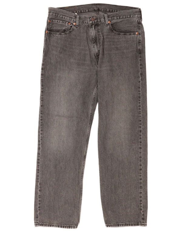Blugi drepti pentru bărbați Levi's 555, cu ajustare relaxată, W34 L32, bumbac gri
