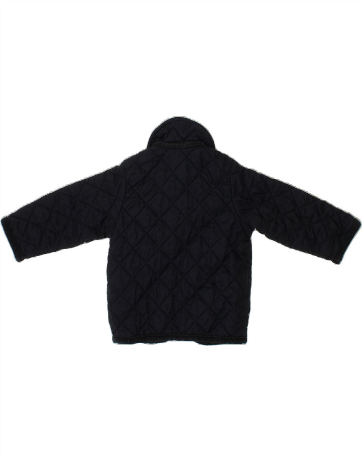 BENETTON Baby Boys Quilted Jacket 6-9 Months Navy Blue Polyamide Vintage Benetton and Second-Hand Benetton from Messina Hembry 