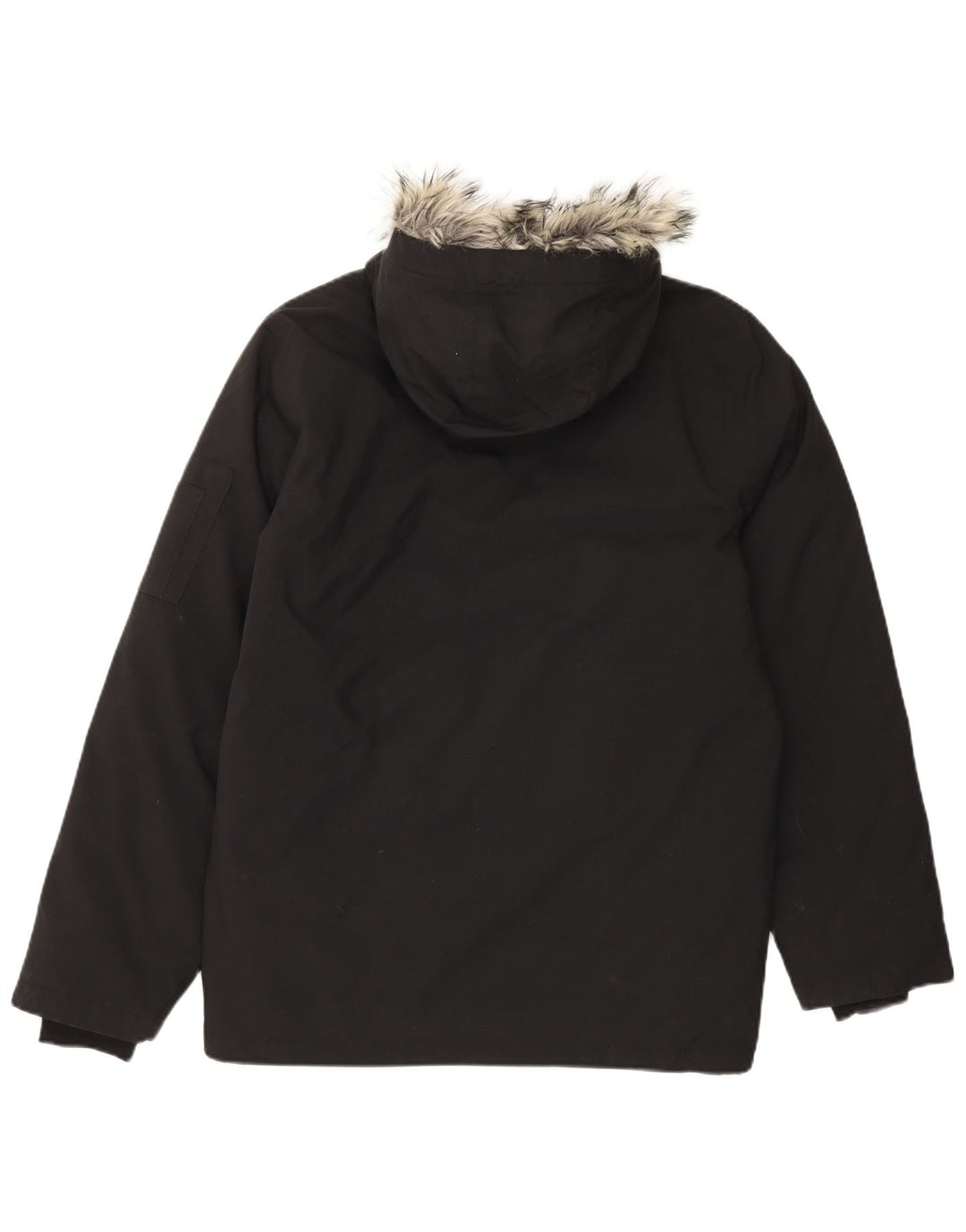 Jachetă parka cu glugă pentru bărbați Adidas UK 36 Nylon mic negru