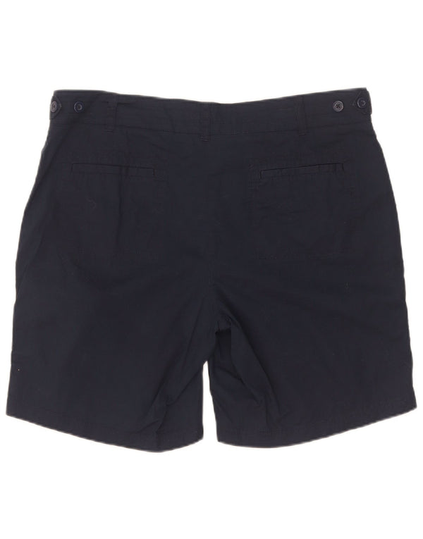 Nautica Womens Chino Shorts US 12 Large W36 Navy Blue Cotton