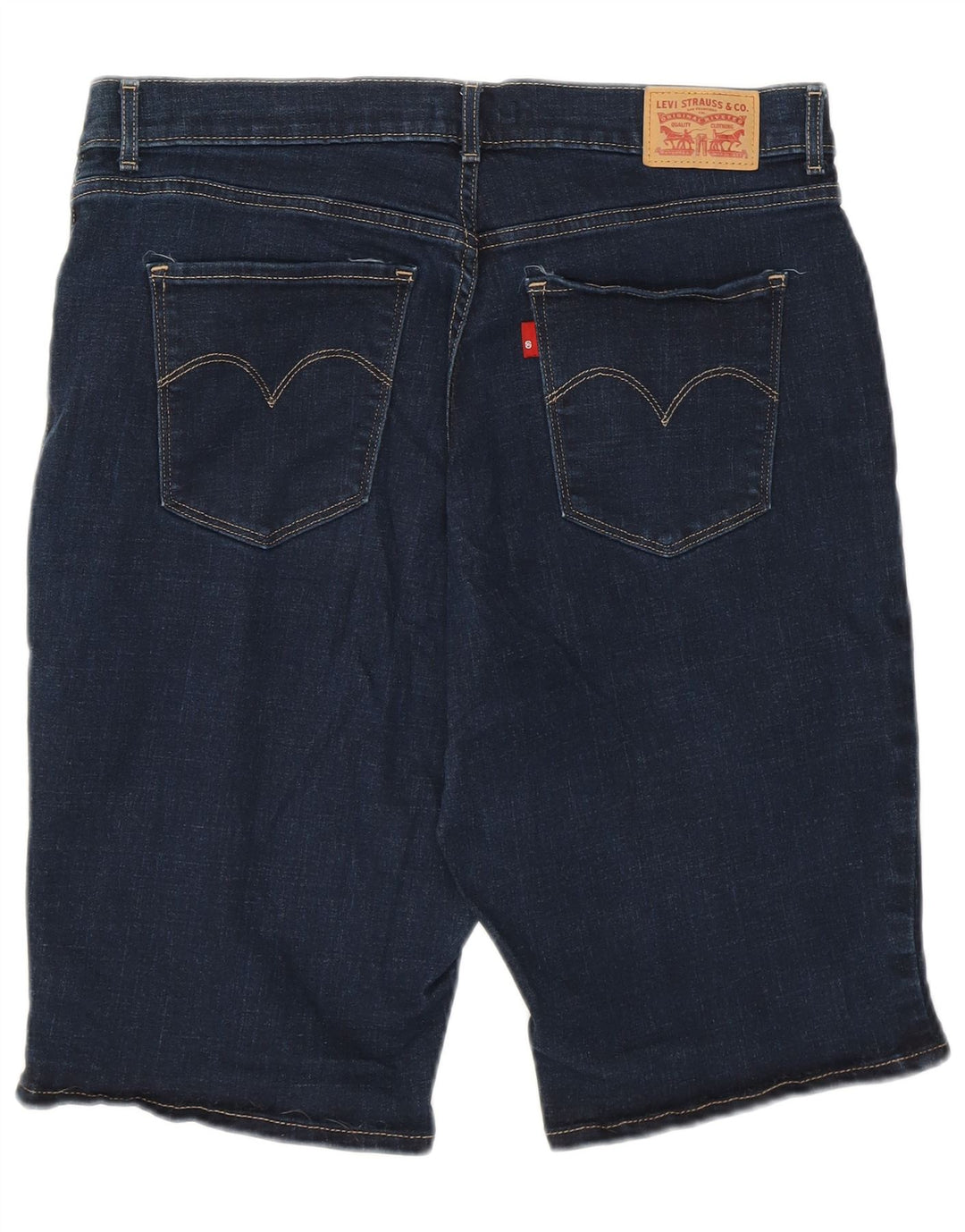 Bermudă de damă Levi's din denim W32 mediu bumbac bleumarin
