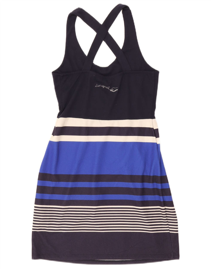 Desigual Womens Graphic Sundress UK 12 Medium Bleumarin Poliester cu dungi