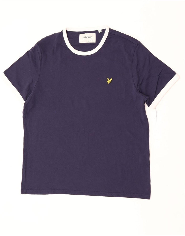 Tricou pentru bărbați Lyle & Scott Top mare, albastru marin, bloc de culoare