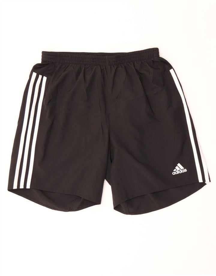 Pantaloni scurți sport Climalite Adidas pentru femei UK 12 Poliester mediu negru