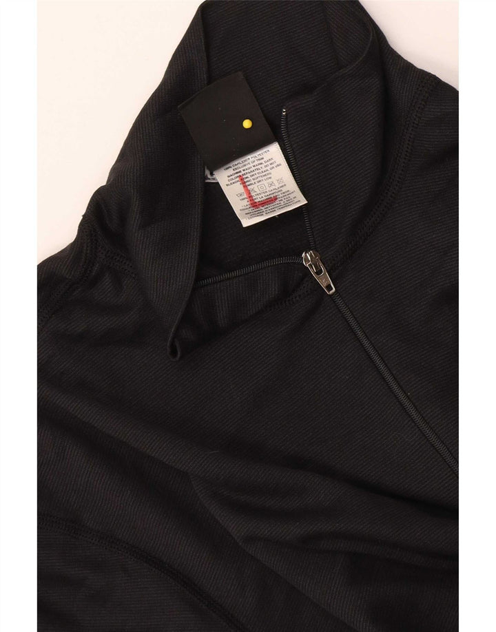 Tricou Patagonia pentru femei, cu fermoar, cu gât, UK 14 Poliester mediu negru
