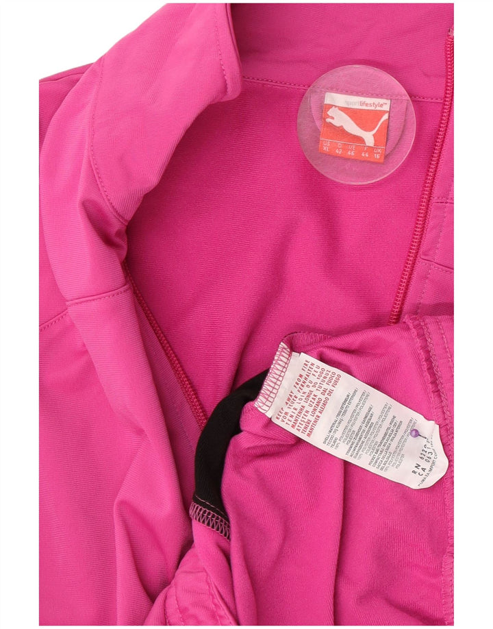 Jachetă de trening pentru femei Puma UK 16, mare, roz, poliester color bloc