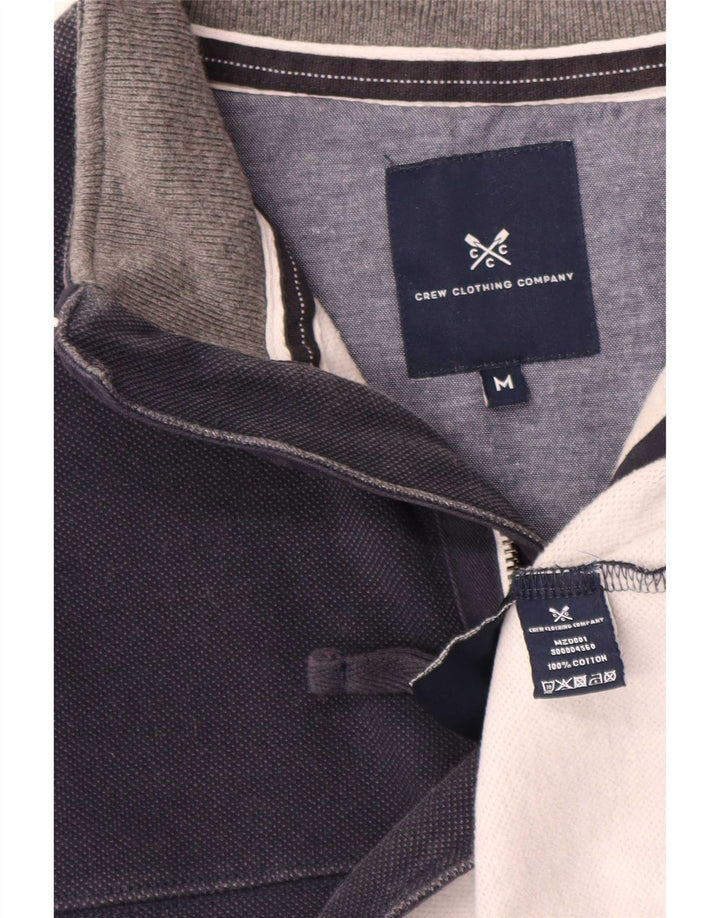 Crew Clothing Hanorac pentru bărbați, cu fermoar, cu gât, pulover, mediu, bleumarin, bumbac