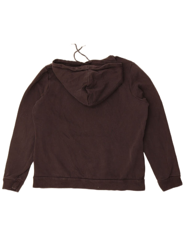 Pulover cu glugă cu grafic Puma pentru femei UK 16, mare, negru, bumbac