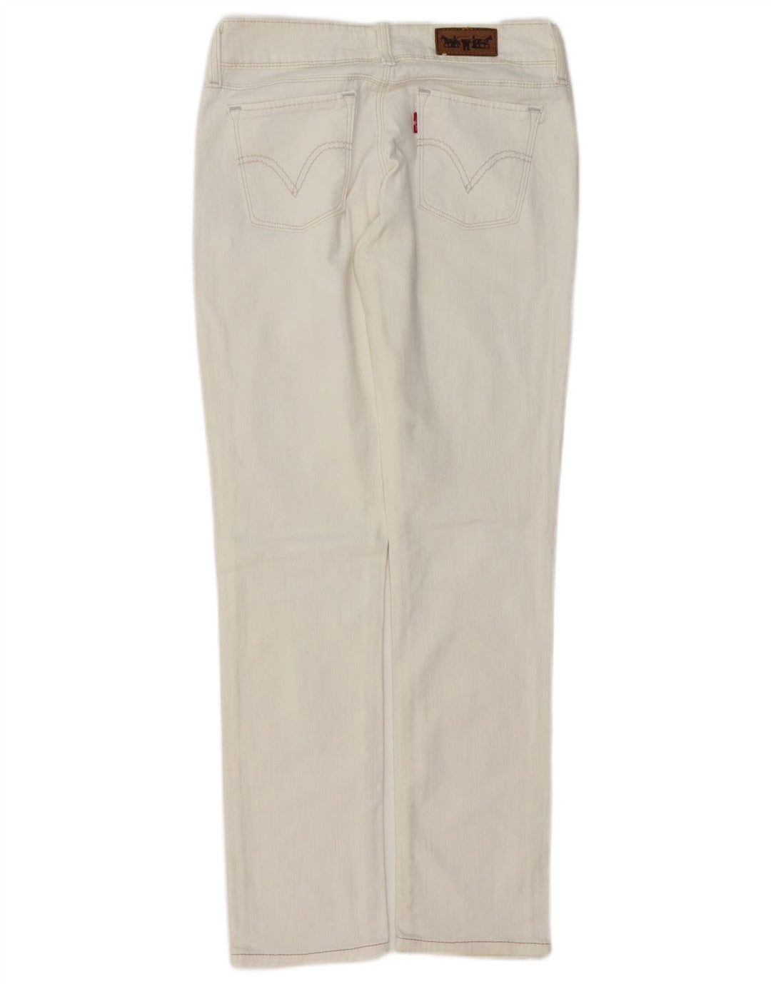 Blugi Levi's 571 Slim pentru femei W28 L30 Bumbac alb