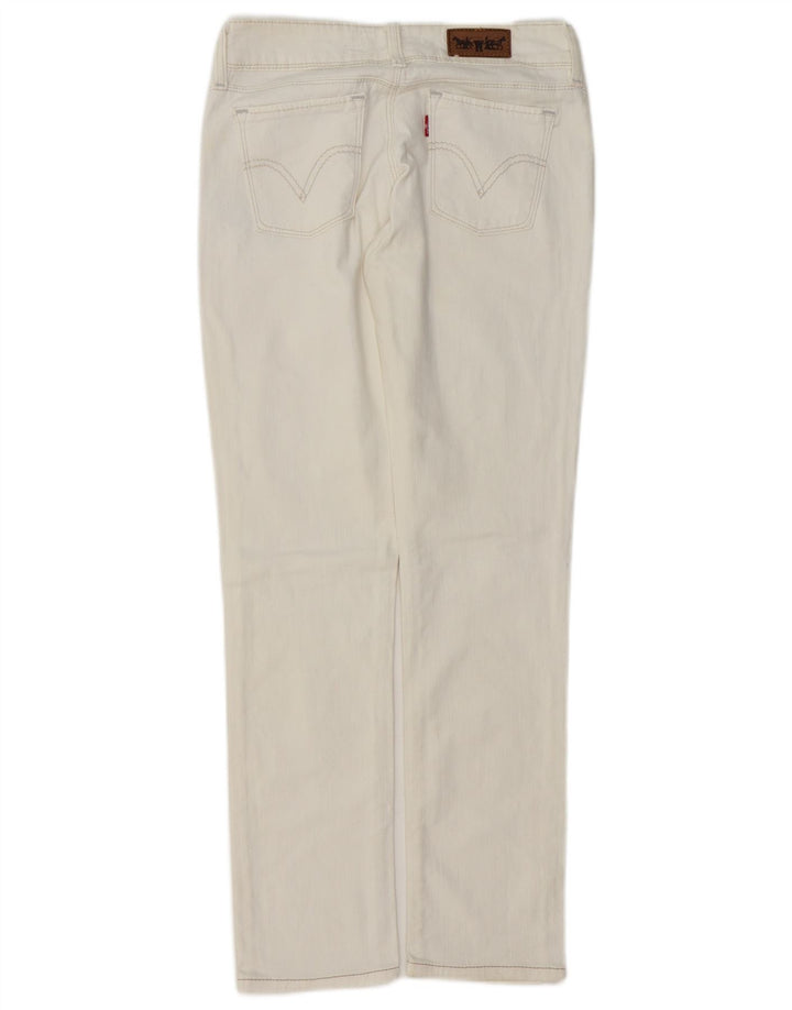 Blugi Levi's 571 Slim pentru femei W28 L30 Bumbac alb