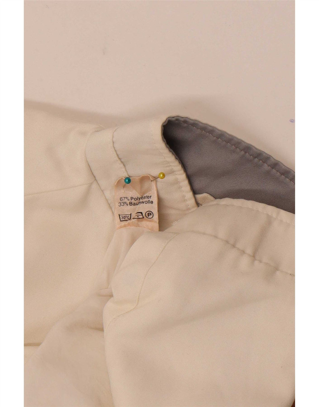 Bomber vintage pentru femei IT 46, mare, alb, din poliester