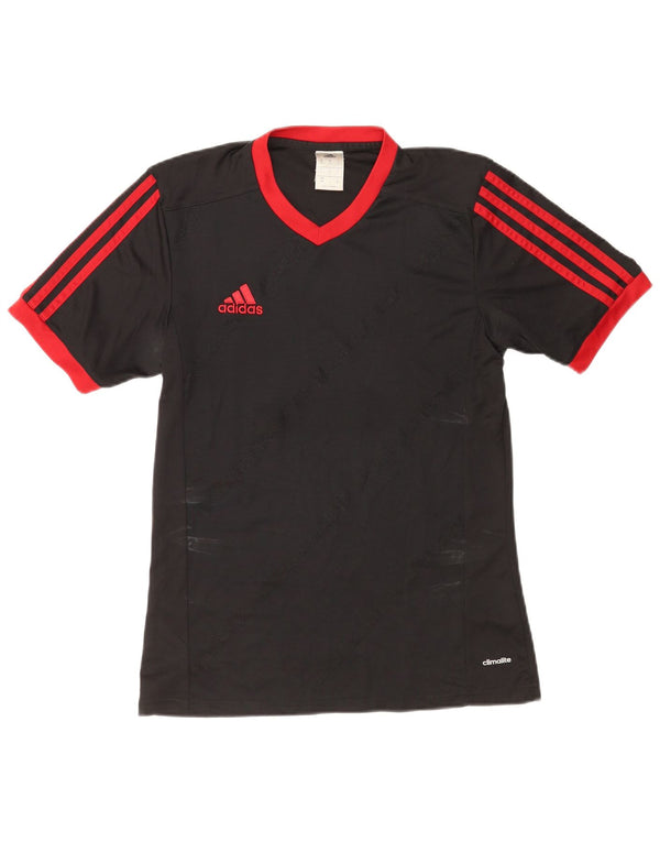 Tricou Adidas Climalite pentru bărbați Top mic cu dungi negre