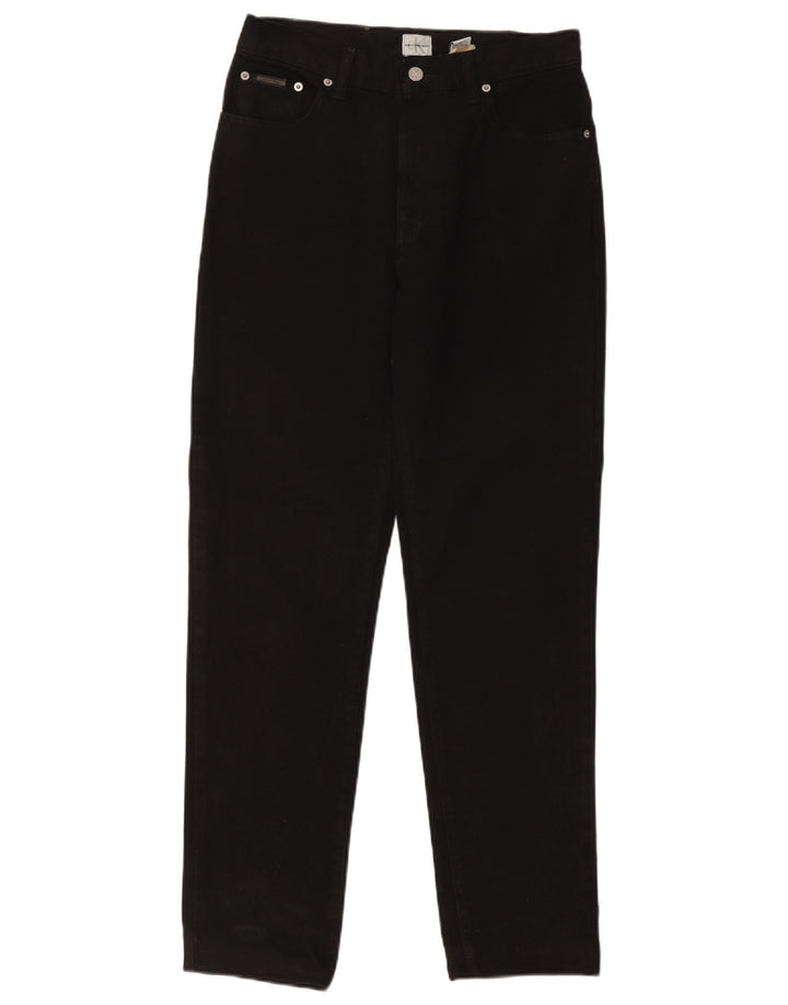 Blugi drepti pentru femei Calvin Klein US 8 Medium W30 L29 Bumbac negru