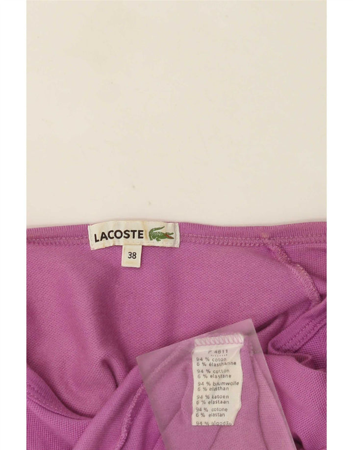 Tricou pentru femei Lacoste Mărimea Top 38 Bumbac violet mediu